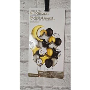 Gold and Black Balloon Bundle